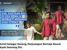 Kisah Ketangguhan Amel Merawat Ayahnya yang Terkena Stroke