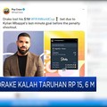 Prancis Vs Argentina Extra Time, Drake Kalah Taruhan Rp15,6 M