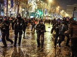 Prancis Gagal Juara, Bentrokan Fans dan Polisi Pecah di Paris