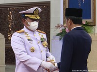 Usai Dilantik Jokowi, Laksamana Yudo Sah Jadi Panglima TNI