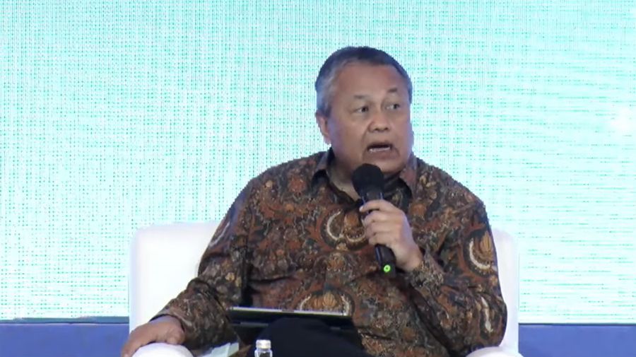 Gubernur Bank Indonesia, Perry Warjiyo dalam acara Outlook Perekonomian Indonesia 2023, Rabu (21/12/2022). (Tangkapan layar via Youtube PerekonomianRI)
