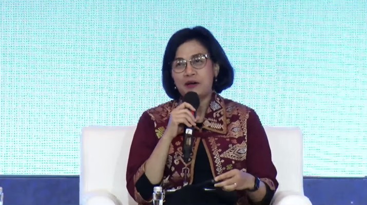Menteri Keuangan Sri Mulyani dalam acara Outlook Perekonomian Indonesia 2023, Menteri Keuangan Sri Mulyani dalam acara Outlook Perekonomian Indonesia 2023, Rabu (21/12/2022). (Tangkapan layar via Youtube PerekonomianRI)
