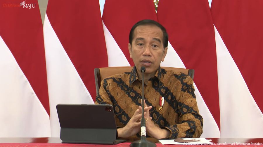Presiden Joko Widodo Memberikan Keterangan Pers di Istana Merdeka, 21 Desember 2022. (Tangkapan Layar Youtube Sekretariat Presiden)
