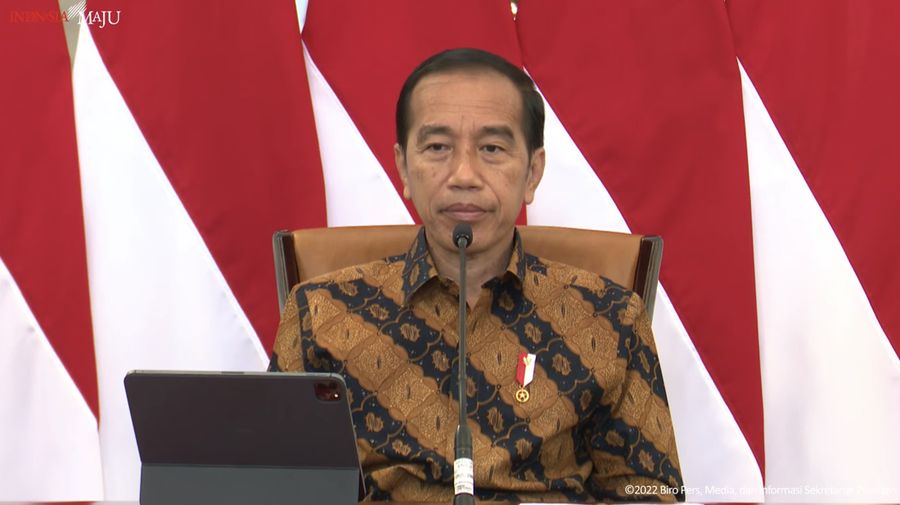 Presiden Joko Widodo Memberikan Keterangan Pers di Istana Merdeka, 21 Desember 2022. (Tangkapan Layar Youtube Sekretariat Presiden)