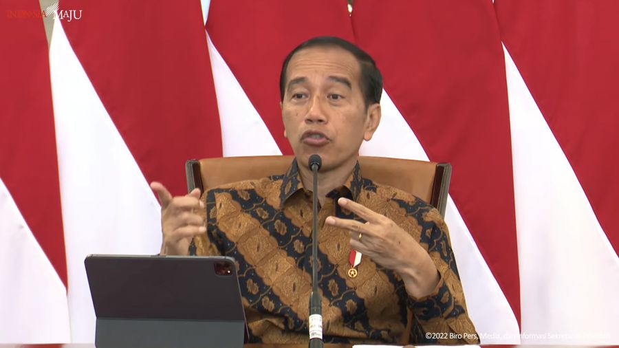Presiden Joko Widodo Memberikan Keterangan Pers di Istana Merdeka, 21 Desember 2022. (Tangkapan Layar Youtube Sekretariat Presiden)