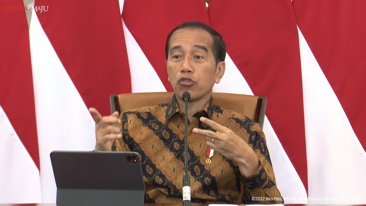 Presiden Joko Widodo Memberikan Keterangan Pers di Istana Merdeka Presiden Joko Widodo Memberikan Keterangan Pers di Istana Merdeka, 21 Desember 2022. (Tangkapan Layar Youtube Sekretariat Presiden)