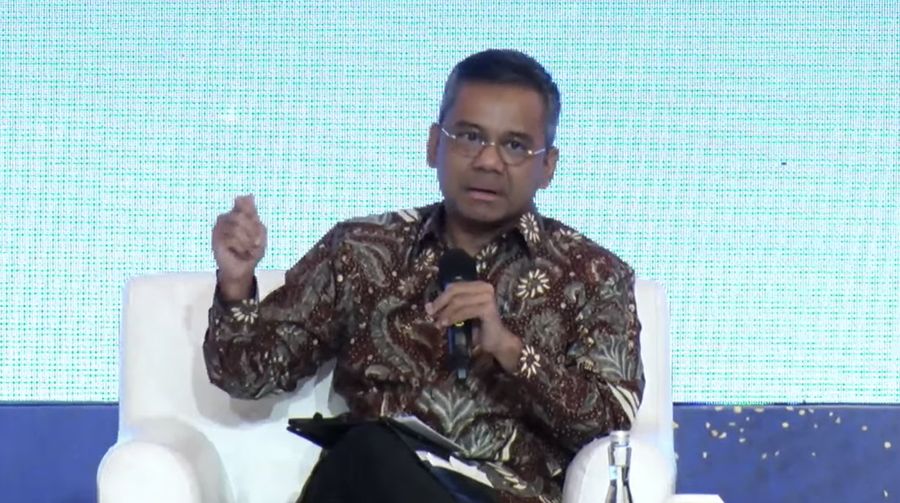 Wakil Menteri Keuangan/Ketua Satgas Percepatan UU Cipta Kerja, Suahasil Nazara dalam acara Outlook Perekonomian Indonesia 2023, Rabu (21/12/2022). (Tangkapan layar via Youtube PerekonomianRI)