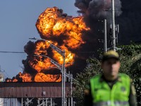 Ngeri! Kereta Kargo AS Kebakaran Hebat, 2.000 Warga Mengungsi