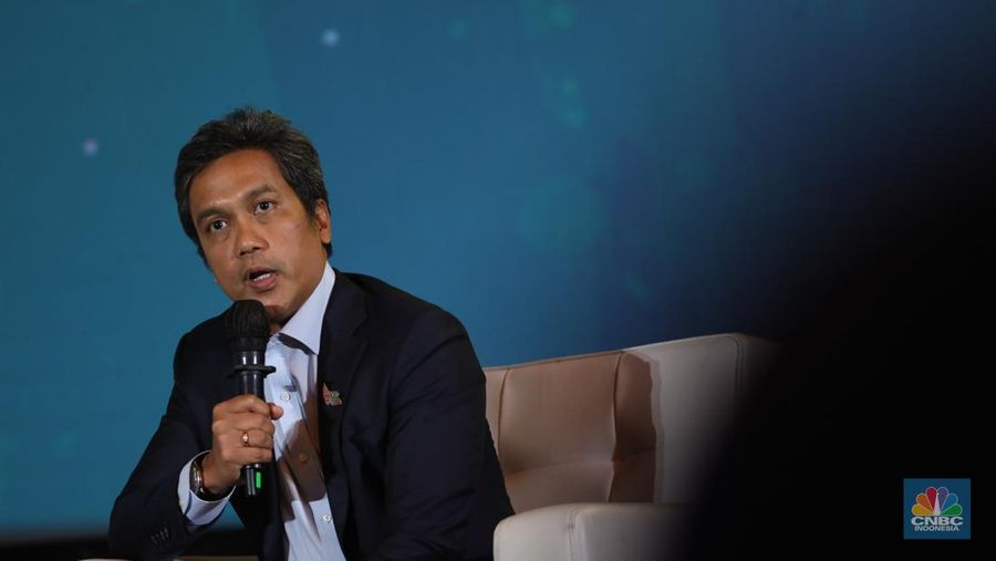 forum Transisi Energi Indonesia di Menara Bank Mega (MBM) Jakarta, Kamis (22/12/2022). (CNBC Indonesia/Tri Susilo)