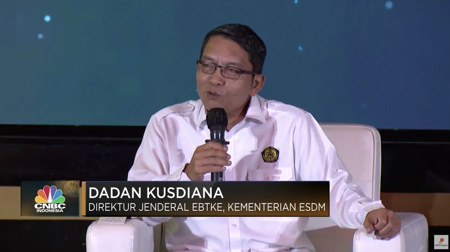 Direktur Jenderal EBTKE Kementerian ESDM RI Dadan Kusdiana dalam Forum Transisi Energi, dengan tema 