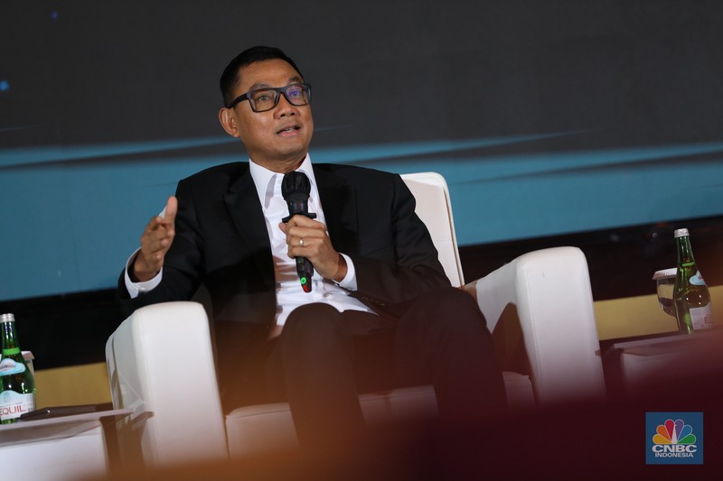 forum Transisi Energi Indonesia di Menara Bank Mega (MBM) Jakarta, Kamis (22/12/2022). (CNBC Indonesia/Tri Susilo)