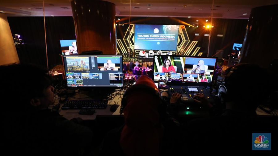 forum Transisi Energi Indonesia di Menara Bank Mega (MBM) Jakarta, Kamis (22/12/2022). (CNBC Indonesia/Tri Susilo)