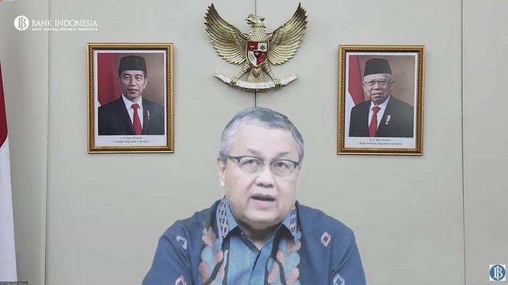 Gubernur Bank Indonesia, Perry Warjiyo Saat Pengumuman Hasil Rapat Dewan Gubernur Bulanan Bulan Desember 2022. (Tangkapan Layar Youtube Bank Indonesia)