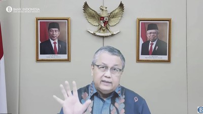 Gubernur Bank Indonesia, Perry Warjiyo Saat Pengumuman Hasil Rapat Dewan Gubernur Bulanan Bulan Desember 2022 Gubernur Bank Indonesia, Perry Warjiyo Saat Pengumuman Hasil Rapat Dewan Gubernur Bulanan Bulan Desember 2022. (Tangkapan Layar Youtube Bank Indonesia)