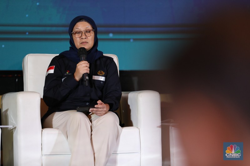 forum Transisi Energi Indonesia di Menara Bank Mega (MBM) Jakarta, Kamis (22/12/2022). (CNBC Indonesia/Tri Susilo)