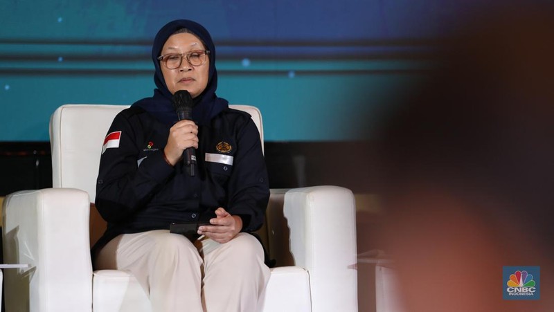 forum Transisi Energi Indonesia di Menara Bank Mega (MBM) Jakarta, Kamis (22/12/2022). (CNBC Indonesia/Tri Susilo)