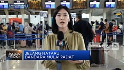 Jelang Nataru, Bandara Soetta Ramai Pengunjung
