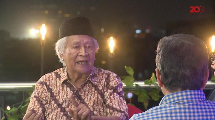 Sang budayawan Betawi Ridwan Saidi meninggal dunia pagi ini. (Dok. Detik.com/Rakean Natawigena)