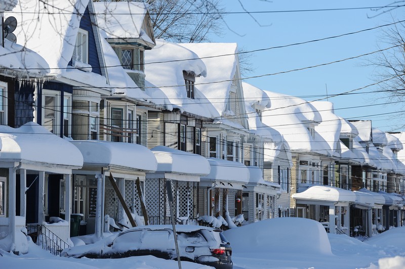 Badai musim dingin di New York, Amerika Serikat. (The Washington Post via Getty Images)