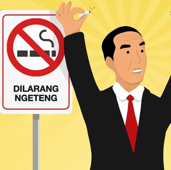 Mohon Maaf! Jokowi Tak Bolehkan Lagi Jual Rokok Ketengan