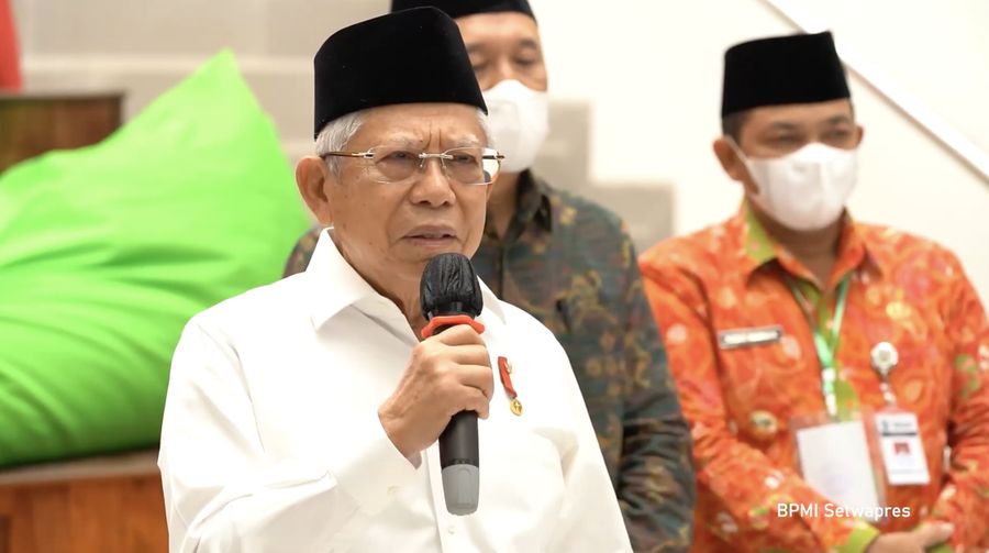 Keterangan Pers Wapres Ma'ruf Amin usai Resmikan PLUT UMKM Kabupaten Semarang. (Tangkapan Layar Youtube Wakil Presiden Republik Indonesia)