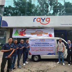 Bank Raya Salurkan bantuan ke Korban Gempa Cianjur