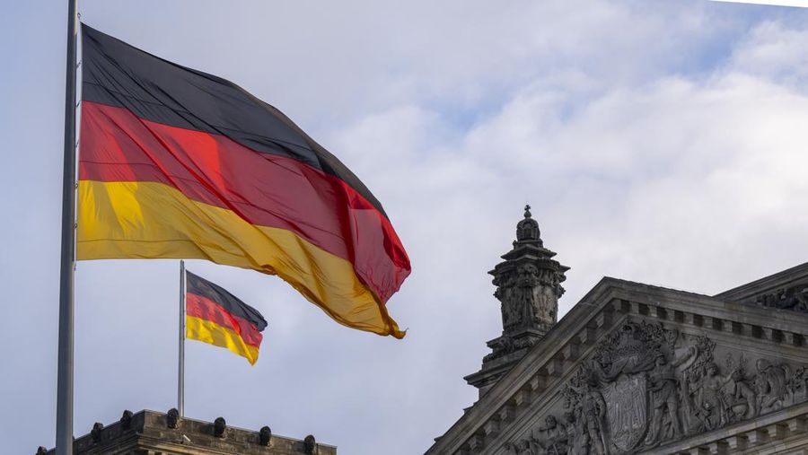 Ilustrasi bendera Jerman (dpa/picture alliance via Getty Images)