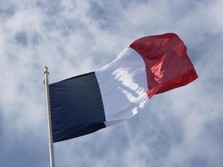 Foto: Ilustrasi bendera Prancis. (NurPhoto via Getty Images)