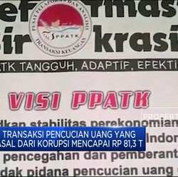 Video: Korupsi Jadi Sumber Transaksi Pencucian Uang Terbesar