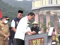 Jokowi Resmikan Bendungan Beringin Sila Sumbawa NTB Rp1,7 T