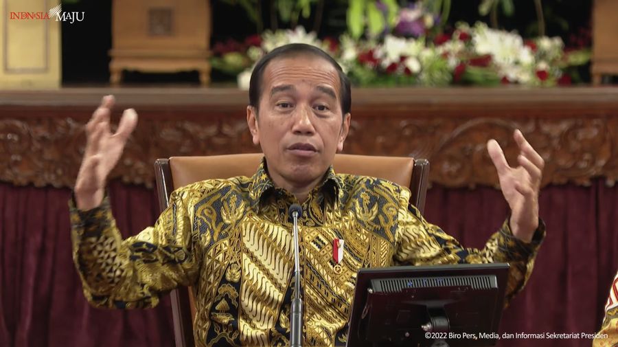 Konferensi Pers Presiden Joko Widodo terkait PPKM, Istana Negara, 30 Desember 2022. (Tangkapan Layar youtube Sekretariat Presiden)