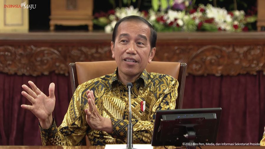 Konferensi Pers Presiden Joko Widodo terkait PPKM, Istana Negara, 30 Desember 2022. (Tangkapan Layar youtube Sekretariat Presiden)