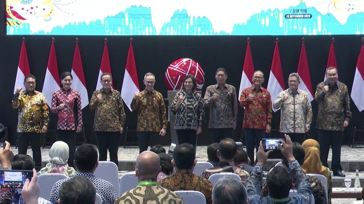 Peresmian Penutupan Perdagangan Bursa Efek Indonesia Tahun 2022. Peresmian Penutupan Perdagangan Bursa Efek Indonesia Tahun 2022. (Tangkapan layar youtube Indonesia Stock Exchange)