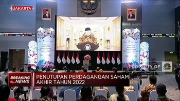 Wapres Ma'ruf Amin Tutup Perdagangan Saham BEI Tahun 2022