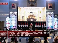 Wapres Ma'ruf Amin Tutup Perdagangan Saham BEI Tahun 2022