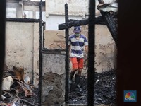 Penampakan Rumah Warga Mampang Pasca Kebakaran Hebat