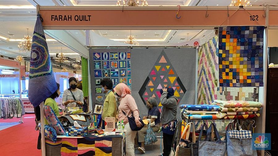 Bisnis Farah Quilt. (CNBC Indonesia/Anisa Sopiah)