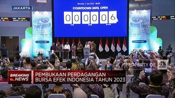 Presiden Jokowi Resmi Buka Perdagangan Bursa Perdana 2023