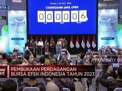 Presiden Jokowi Resmi Buka Perdagangan Bursa Perdana 2023