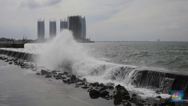 Dahsyat! Tanggul Laut 'Raksasa' Jadi Pelindung Pesisir DKI