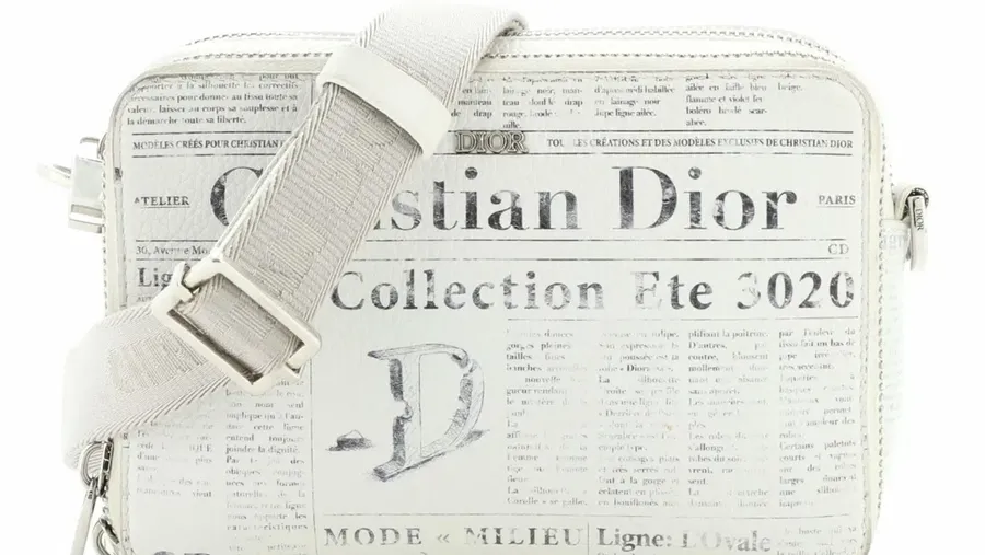 Dior Daniel Arsham Double Zip Crossbody Pouch (Photo: Rebag)