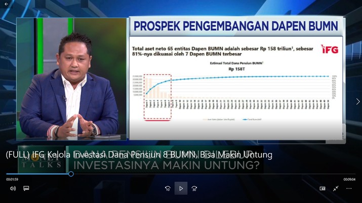 IFG Kelola Investasi Dana Pensiun 8 BUMN, Bisa Makin Untung?(CNBC Indonesia TV) IFG Kelola Investasi Dana Pensiun 8 BUMN, Bisa Makin Untung?(CNBC Indonesia TV)