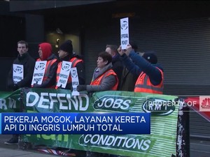 Pekerja Mogok, Layanan Kereta Api Di Inggris Lumpuh Total