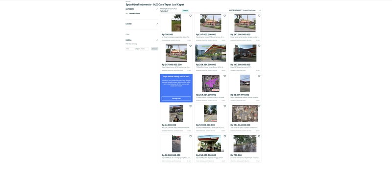 Iklan SPBU Dijual Iklan SPBU Dijual (Tangkapan layar olx.co.id)
