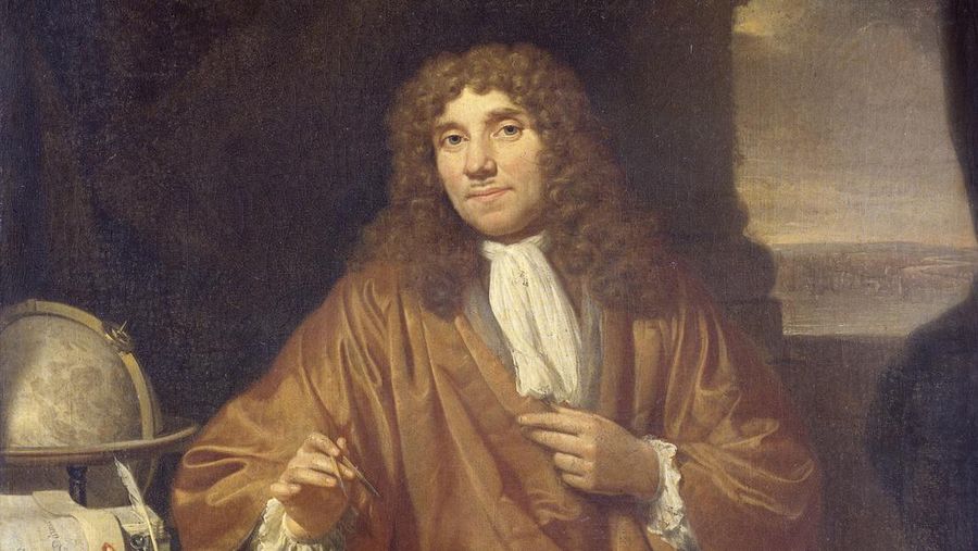 Potret Van Leeuwenhoek, penemu mikroskop lensa tunggal