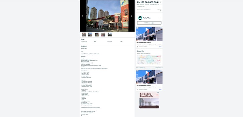 Iklan SPBU Dijual (Tangkapan layar olx.co.id)