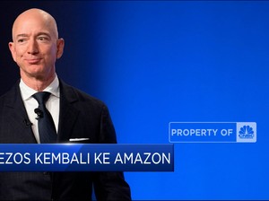  Saham Anjlok 50%, Bezos Bakal Pimpin Lagi Amazon
