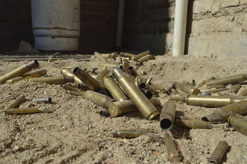 Mexico Violence A vehicle riddled with bullets lies overturned on a street in Jesus Maria, Mexico, on Saturday, Jan. 7, 2023, the small town where Ovidio Guzman was detained earlier in the week. Thursday's government operation to detain Ovidio, the son of imprisoned drug lord Joaquin