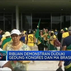 Ricuh! Ribuan Demonstran Duduki Gedung Kongres & MA Brasil