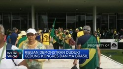 Ricuh! Ribuan Demonstran Duduki Gedung Kongres & MA Brasil